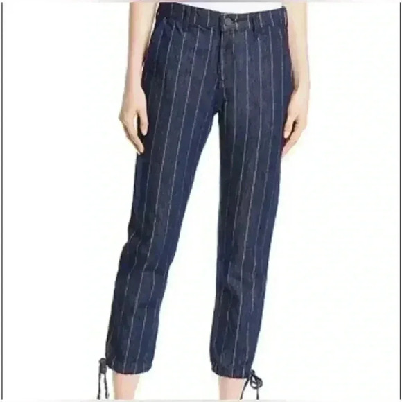 Parker Smith "Tori" denim trouser with a pinstripe pattern, size 26 casual - Picture 9 of 9